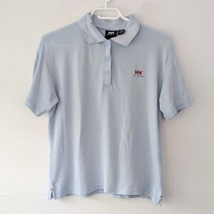Helly Hansen Women's Light Golf / Tennis Blue Polo Shirt - Size Large